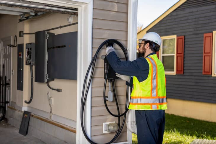 Professional Installation of an Residential EV Charging Station