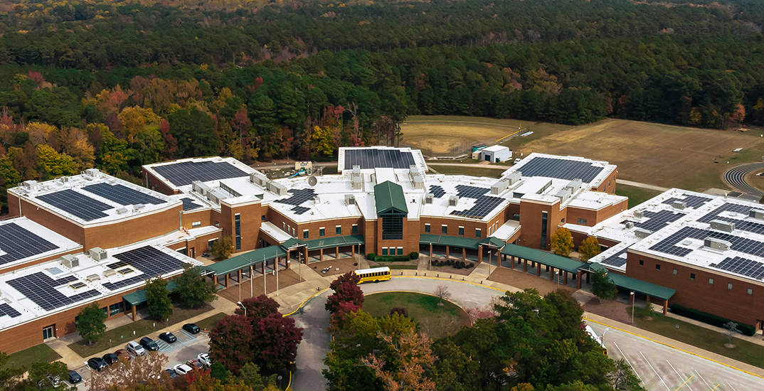 Woodside High School_solar panels